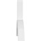 Ekena Millwork Archdale Architectural Grade PVC Gable Bracket, 108"W x 40 1/2"H x 6"D x 6"F, 9/12 Pitch GBP108X41X0606ARC00 - alternate 3